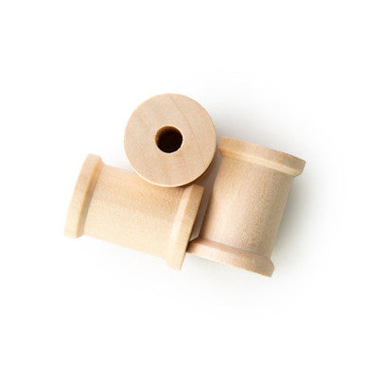 Unfinished Wood Spools 1-3/16" x 5/8" – 50 Pack | Crafting, Painting, Classroom & DIY Projects